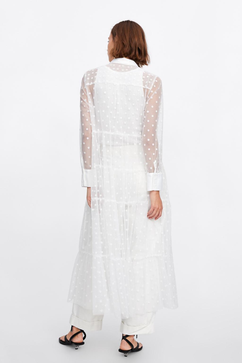 Image 7 of POLKA DOT TULLE DRESS from Zara