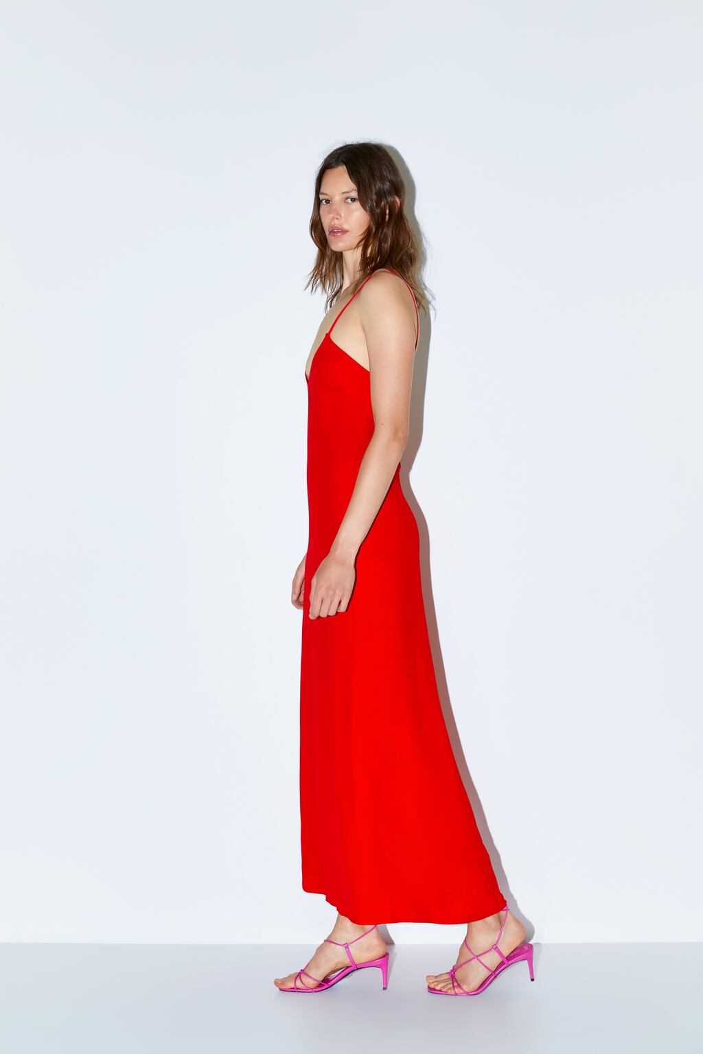 Image 3 of LIMITED EDITION LONG STRAPPY DRESS from Zara