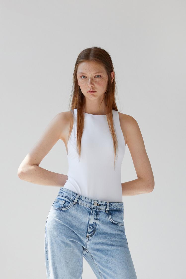 Body Cuello Halter Zara Chile