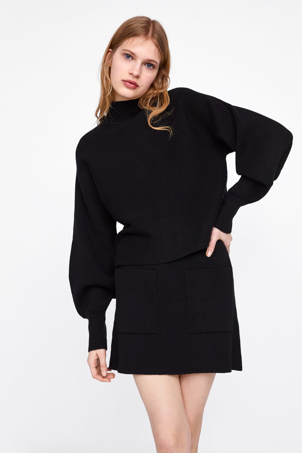 Image 2 of SWEATER WITH PUFF SLEEVES from Zara