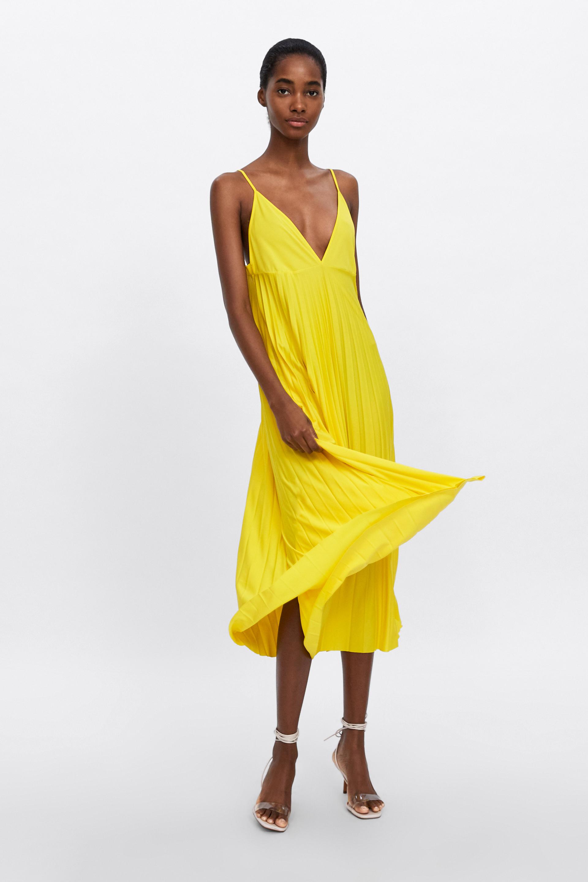 Image 1 of PLEATED CAMISOLE DRESS from Zara