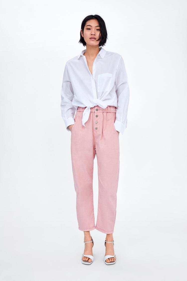 Pantalon Baggy Botones Zara Peru Peru