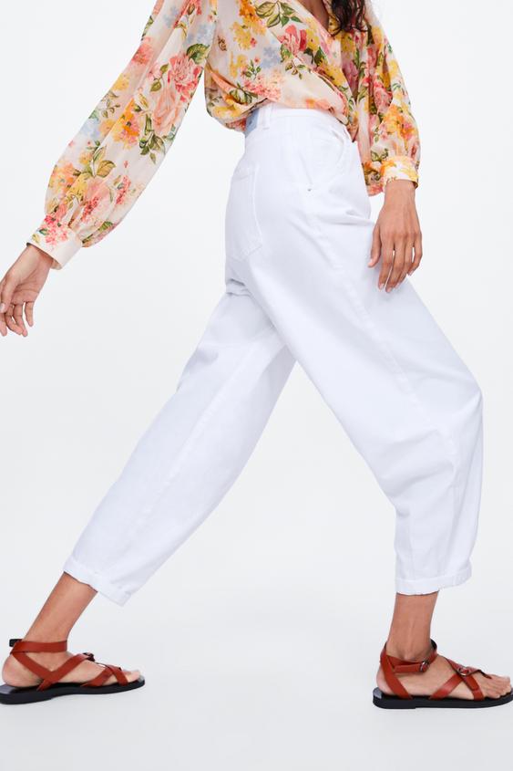 Image 5 of Z1975 SLOUCHY DARTED JEANS from Zara