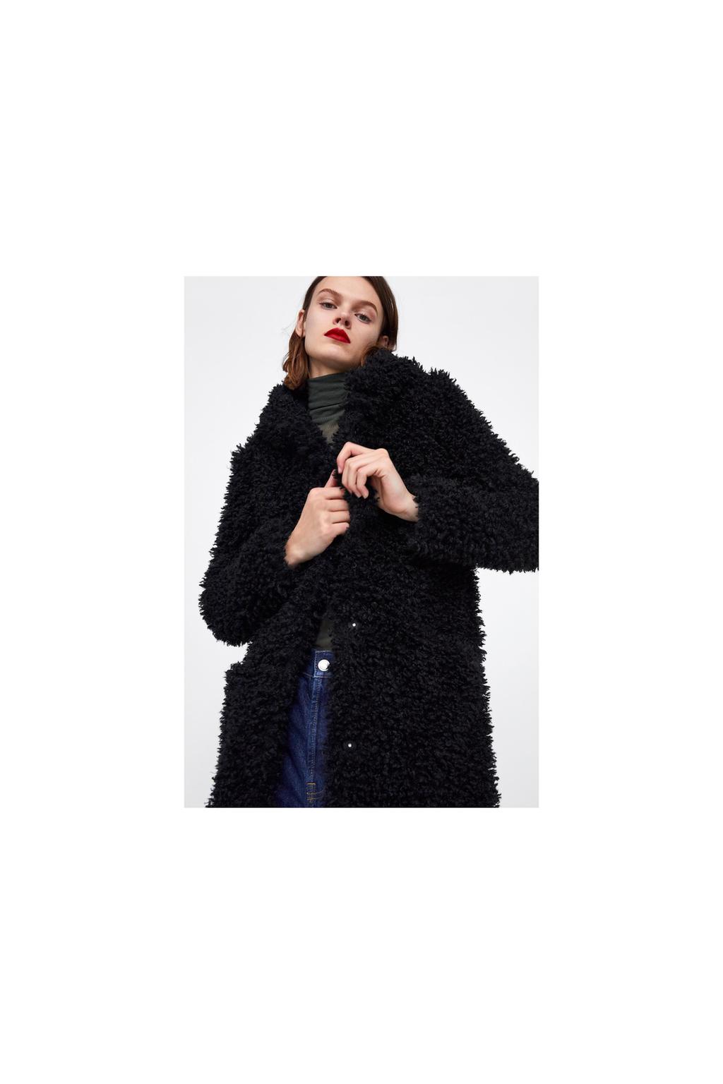 Women S Outerwear New Collection Zara Spain Soft Faux Fur Coat