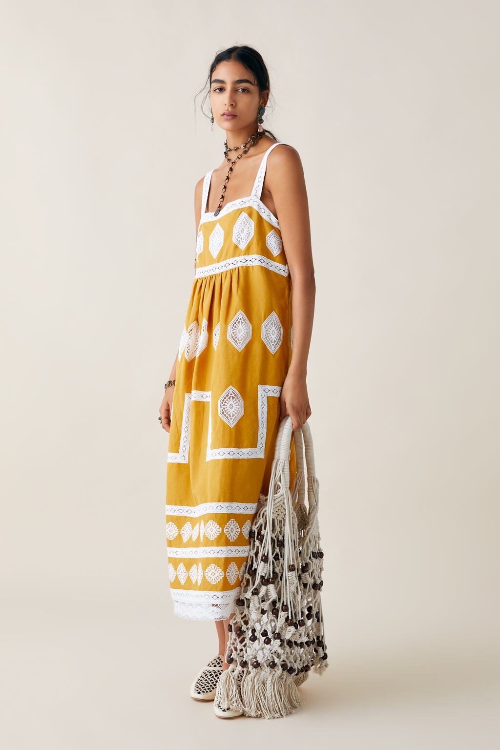 Image 1 of LIMITED EDITION ZARA STUDIO EMBROIDERED DRESS from Zara