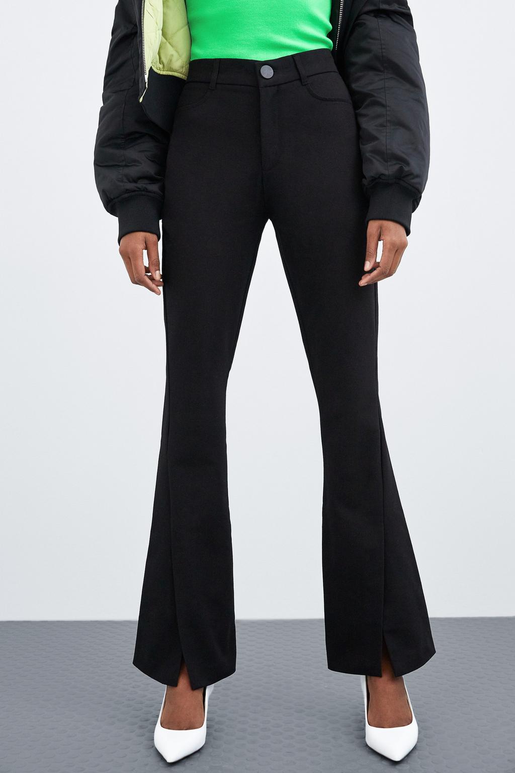 Imagem 2 de CALÃAS FLARE COM ABERTURA NA PARTE INFERIOR da Zara