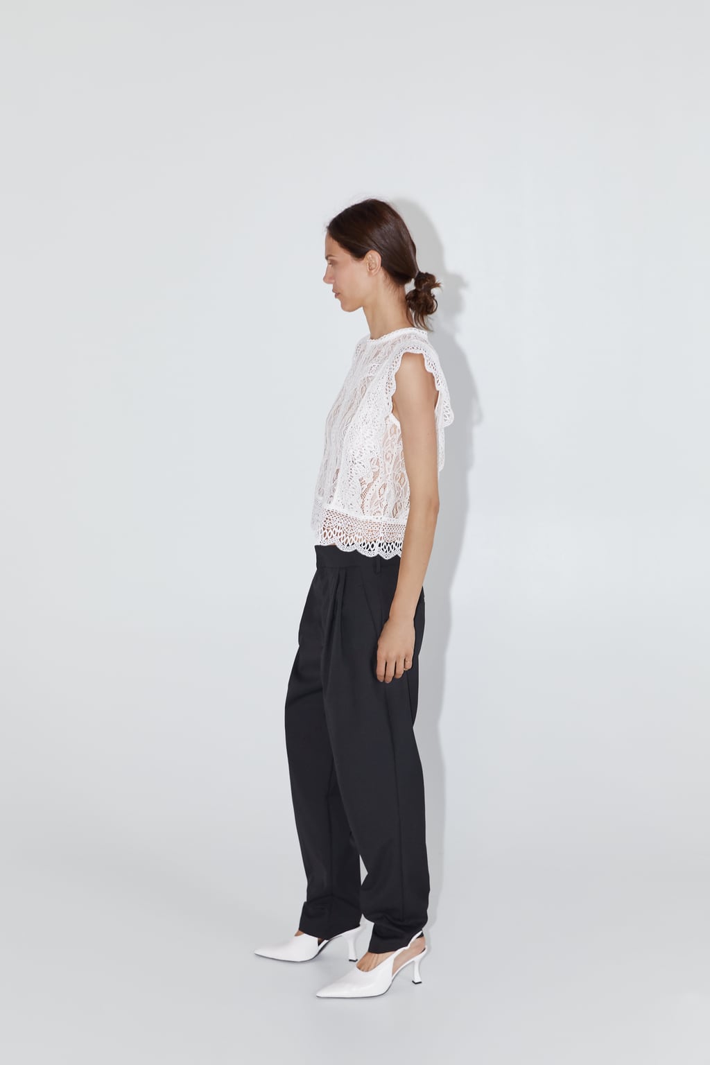 Image 2 of GUIPURE LACE TOP from Zara