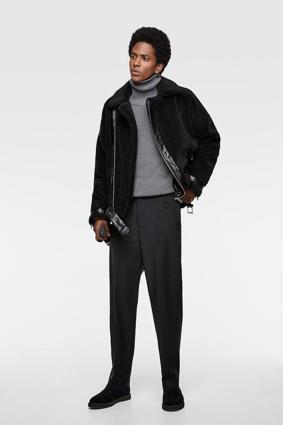 Fuzzy Biker Jacket