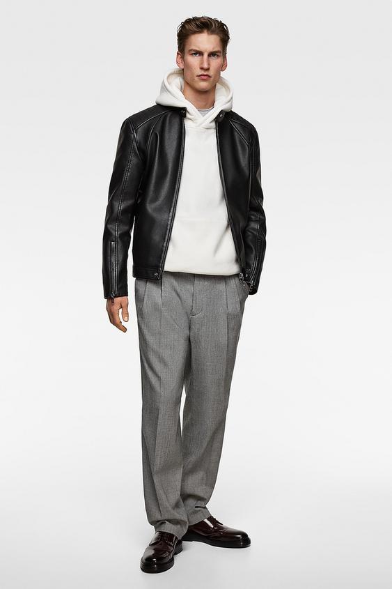 Faux Leather Biker Jacket