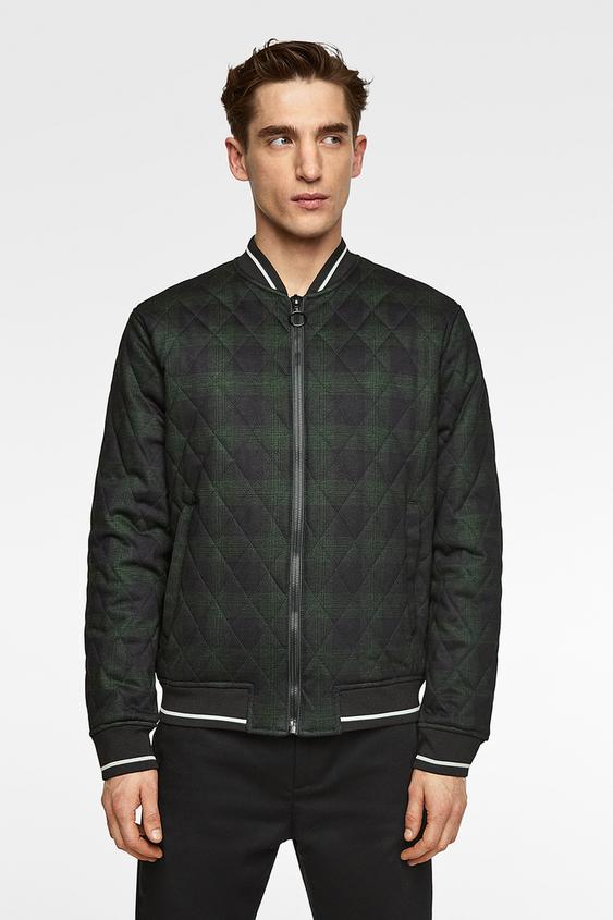 Men S Puffer Jackets New Collection Zara United Kingdom Quilted Checked Er Jacket Available In More Colours
