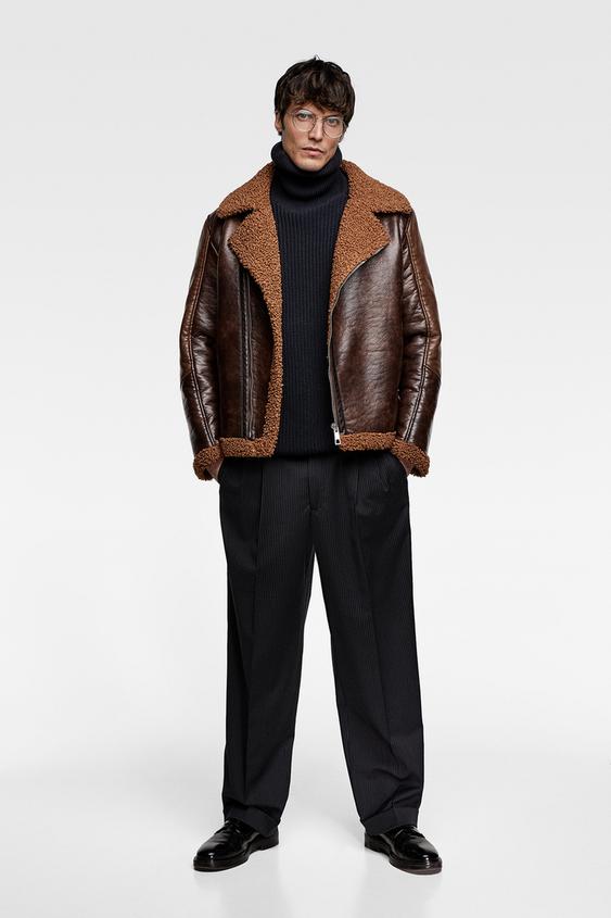 Contrasting Biker Jacket Collection All Time Man Corner S Image 1 Of Contrasting Biker Jacket From Zara
