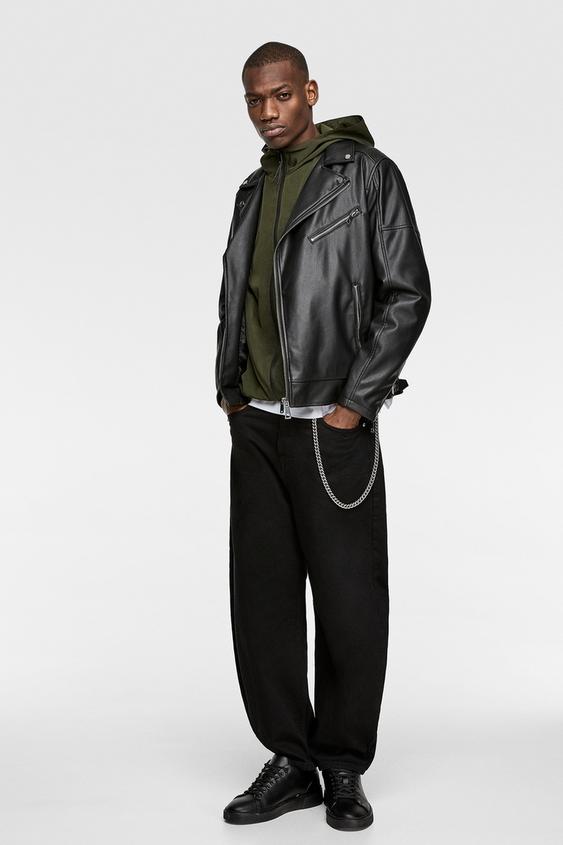 Faux Leather Biker Jacket