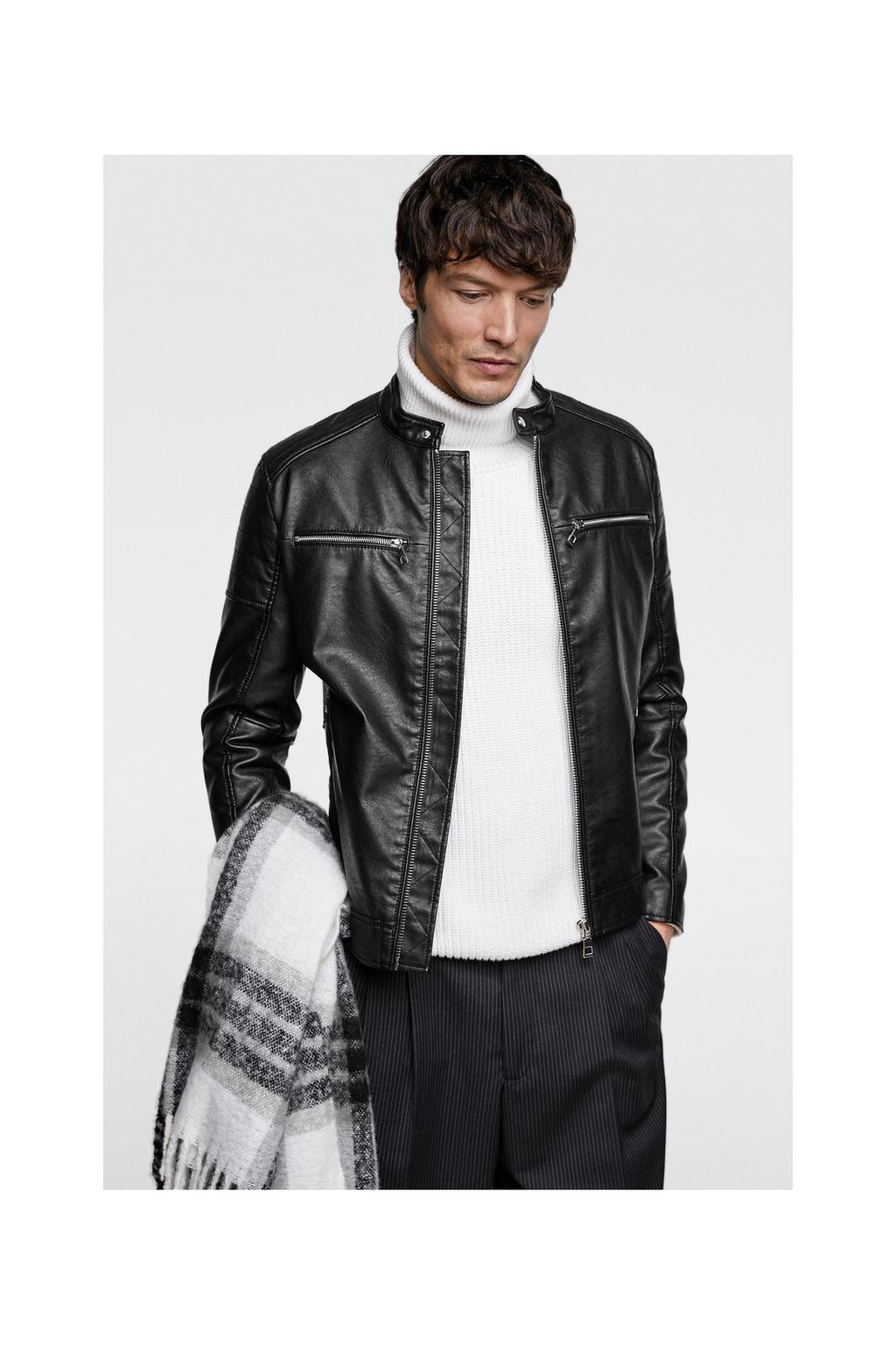 Faux Leather Biker Jacket