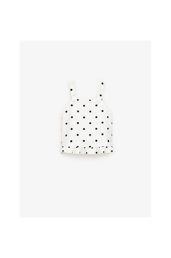 توب منقط بربطة Zara الإمارات العربية المتحدة دبي