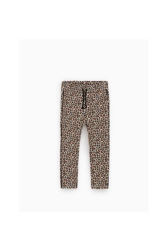 animal print plush pants