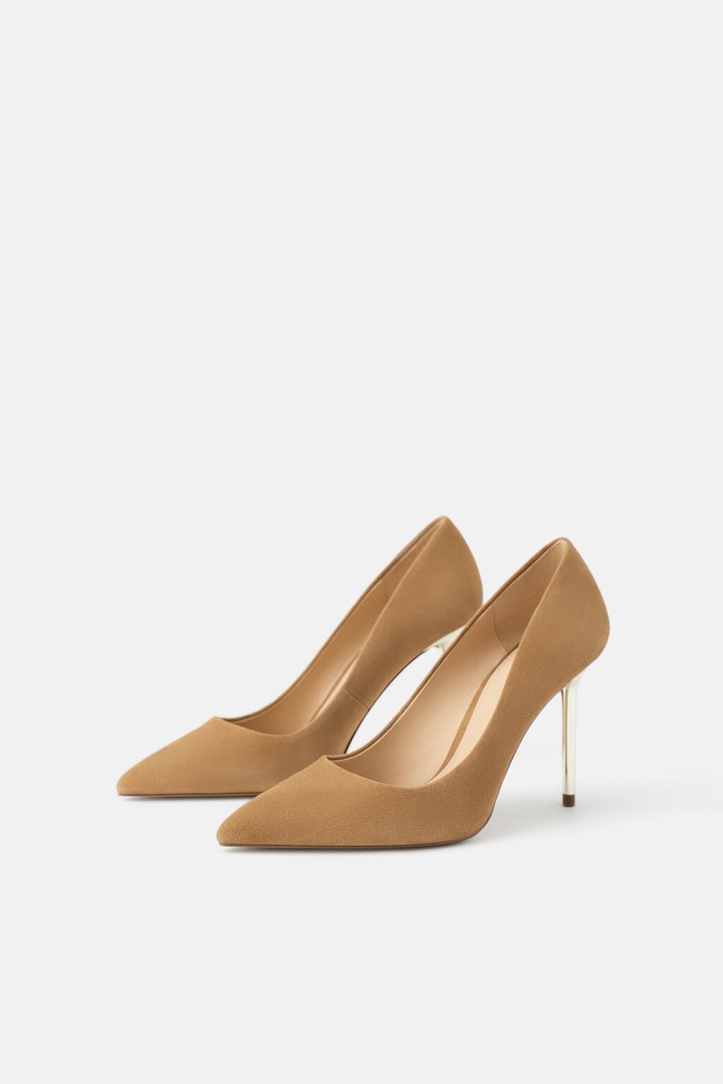 Image 1 of METAL HEELED LEATHER SHOES from Zara