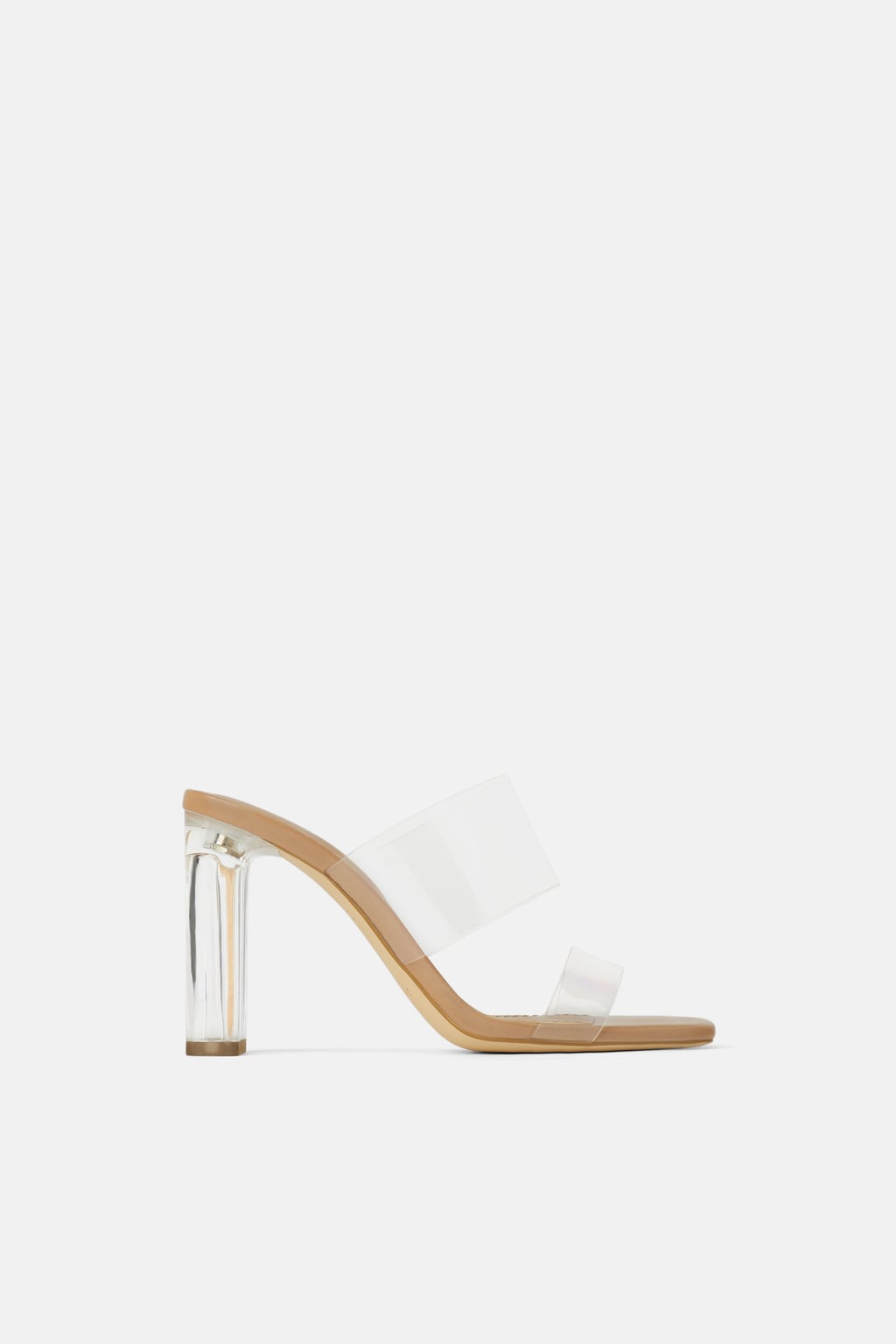 Image 1 of VINYL SANDALS WITH METHACRYLATE HEEL from Zara