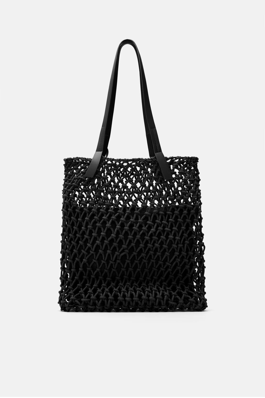 Image 1 of FABRIC KNOTTED SHOPPER BAG from Zara