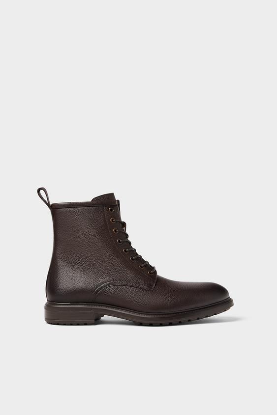 Leather Boots Zara Light Shoes Man Shoes Bags Zara Canary