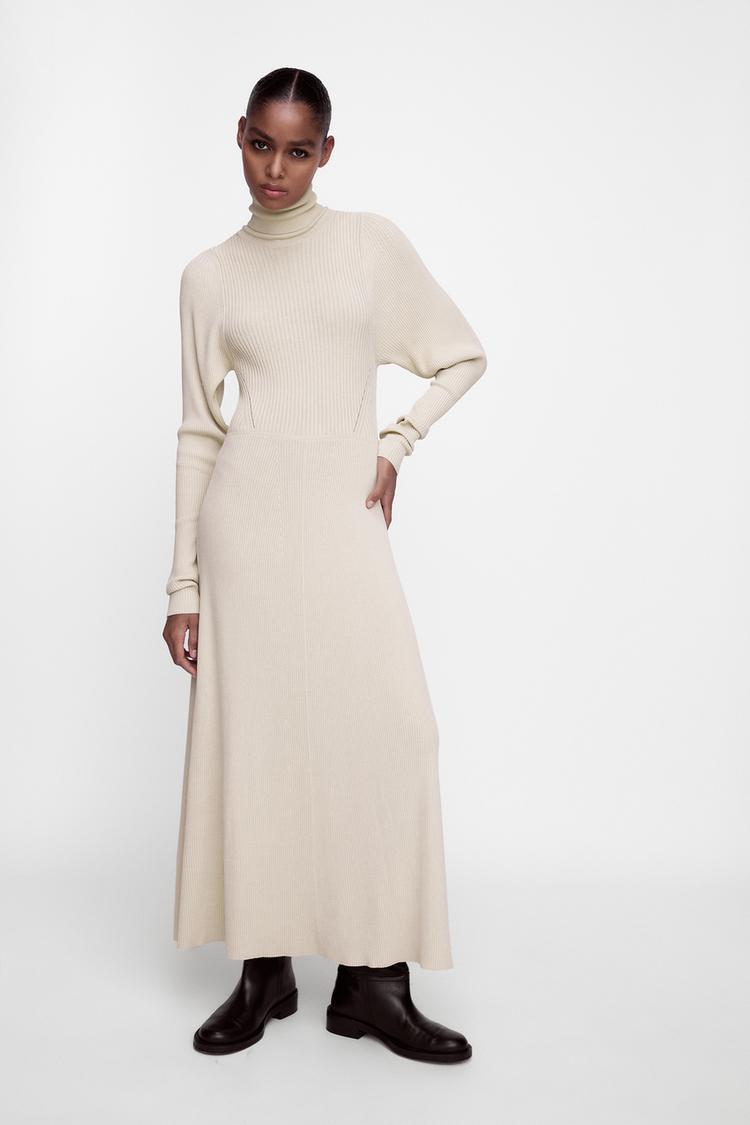 ロング丈ニットワンピース Zara Japan 日本 ロング丈ニットワンピース Zara Japan 日本