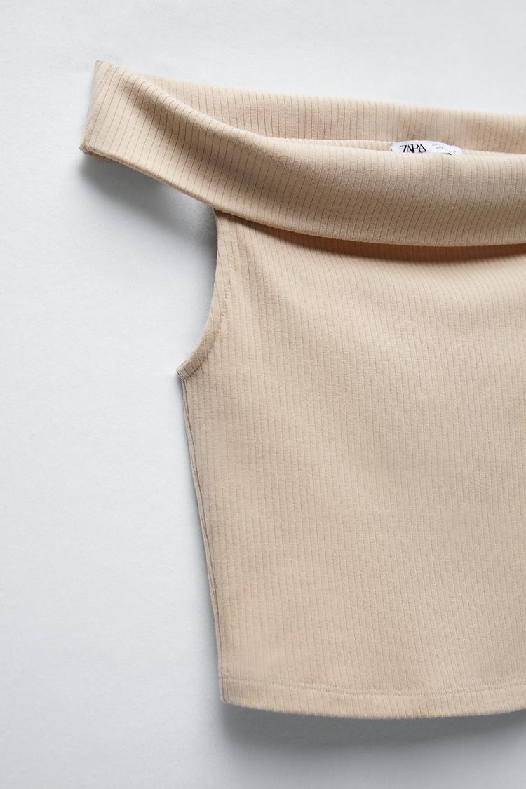 Maglietta Spalla Scoperta Zara Italia Italy