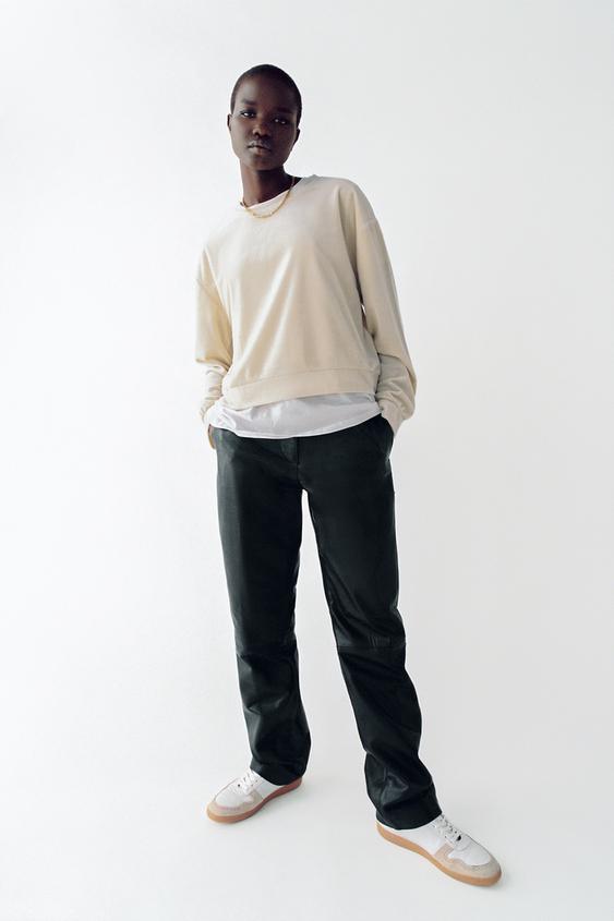 VELVET SWEATSHIRT TRF