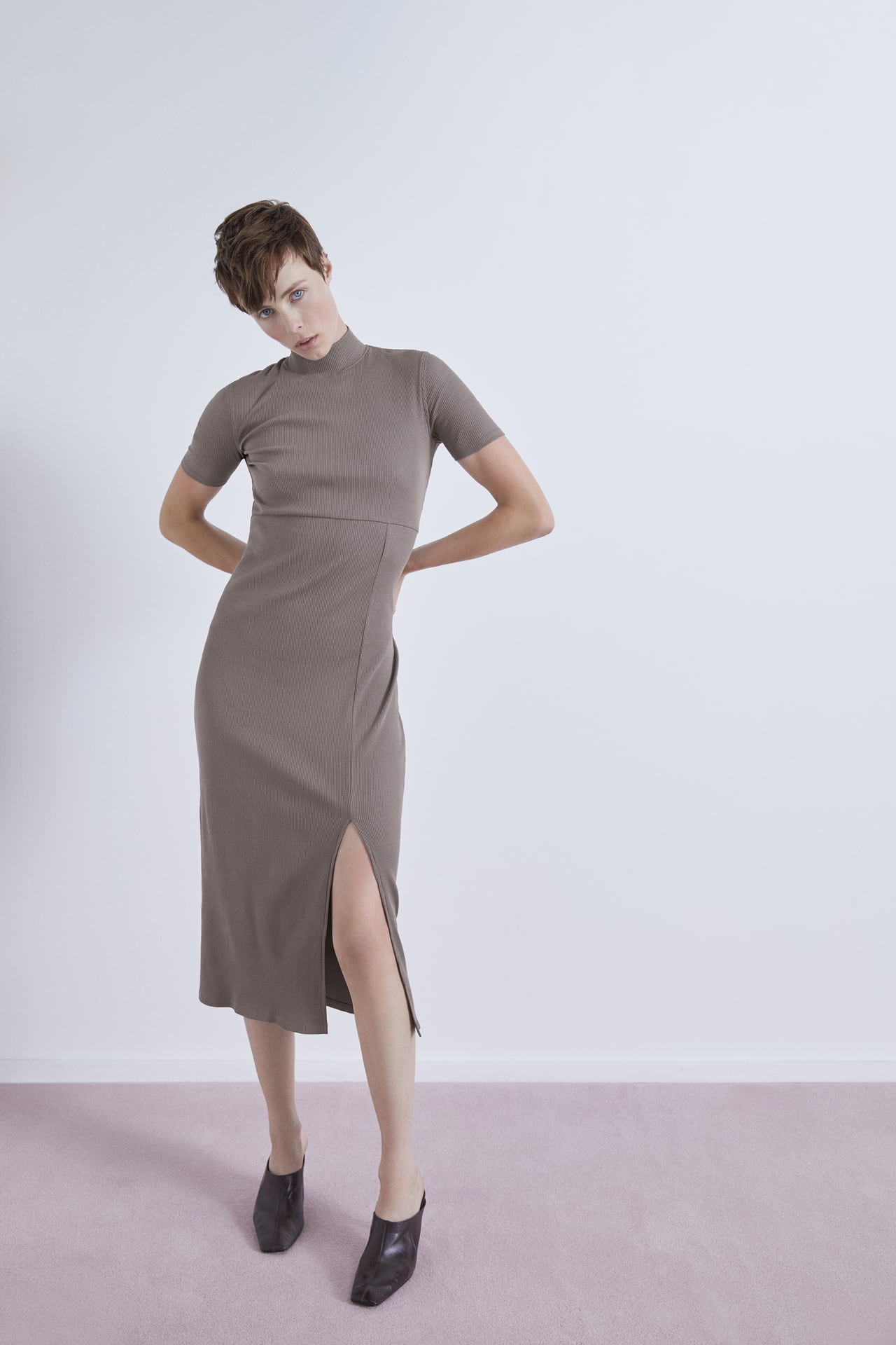 Image 1 of RIBBED DRESS from Zara