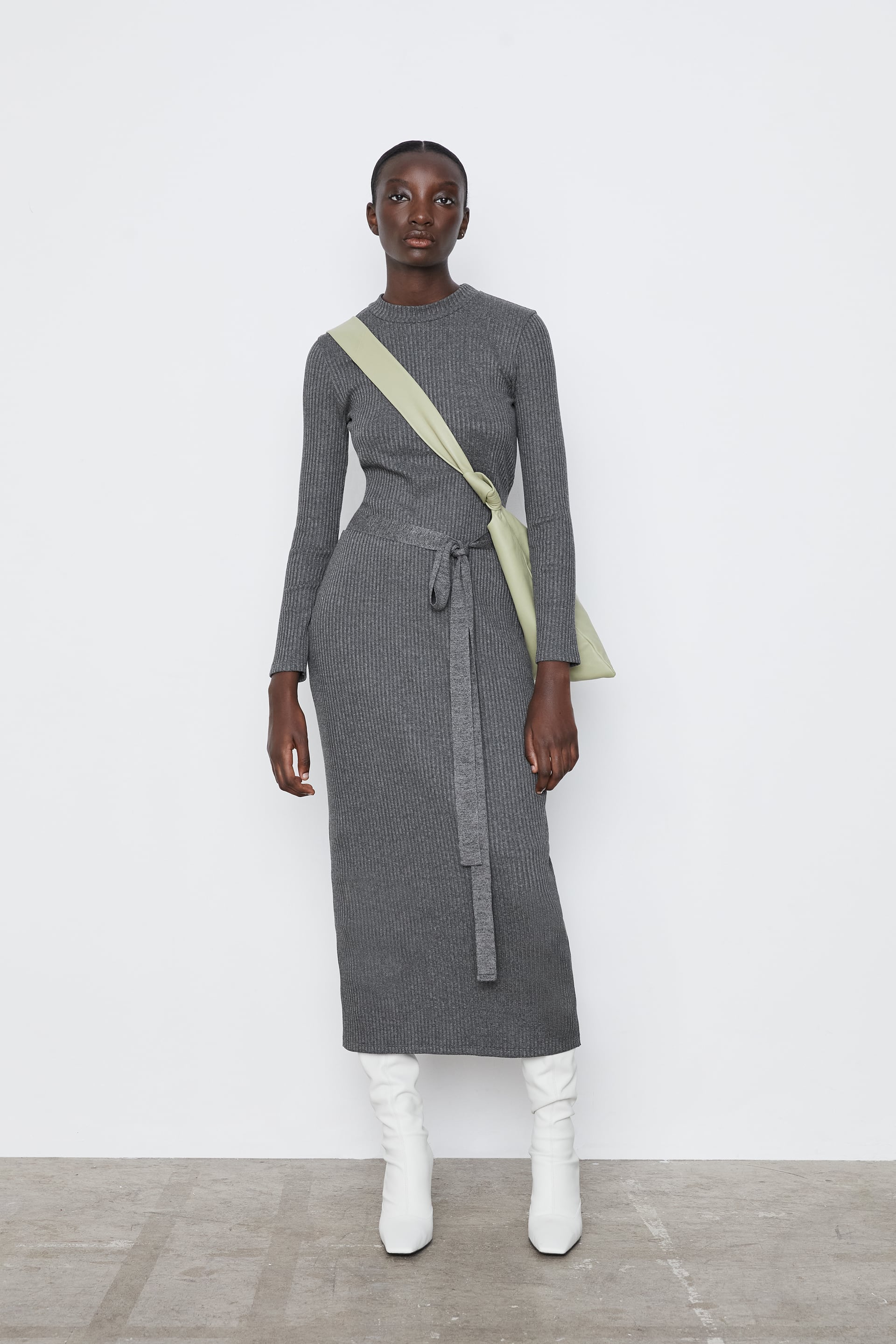 Our Selection Of The Best Winter Dresses Of 2020. Belted Dress from Zara