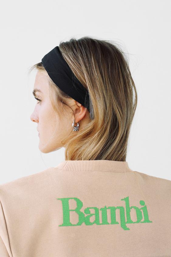 zara bambi sweatshirt