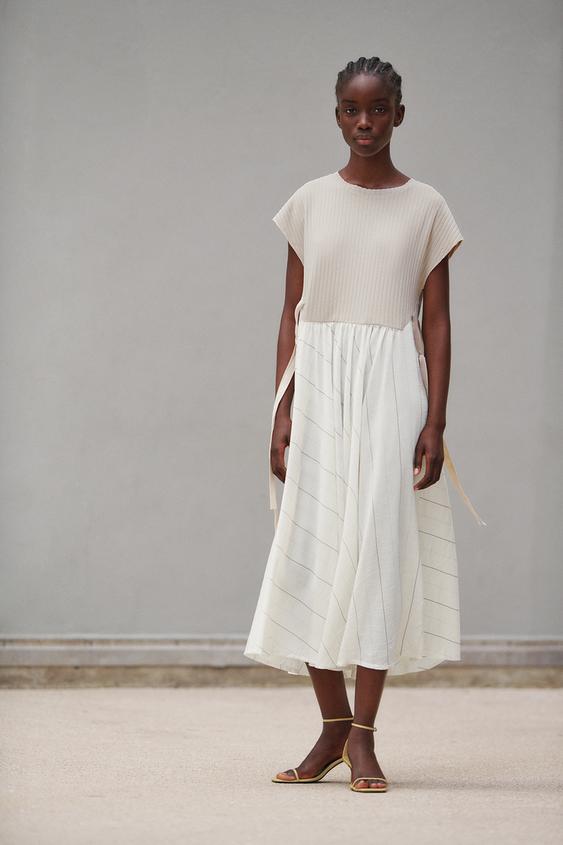 CONTRAST DRESS
