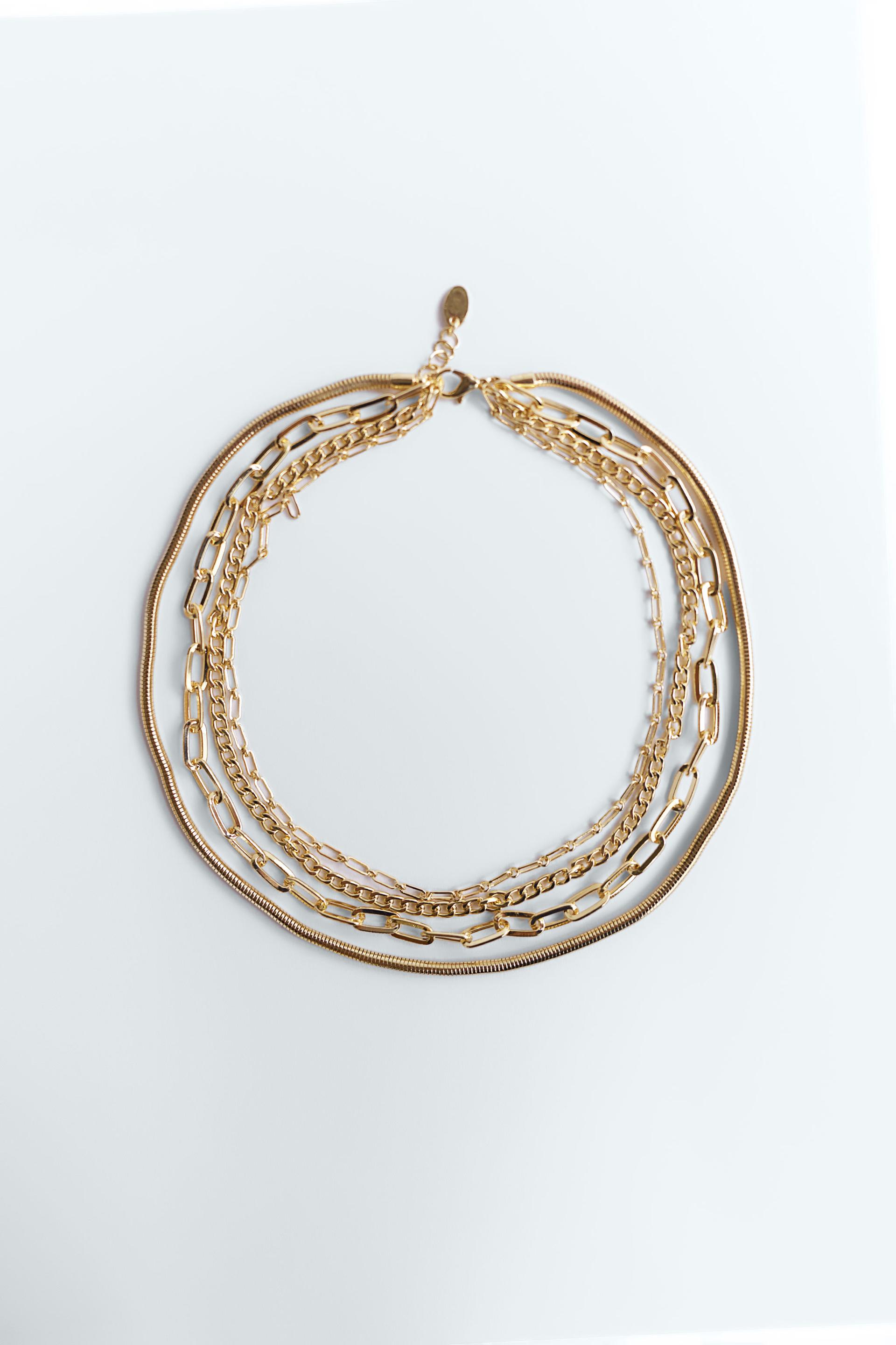 マルチチェーンネックレス Zara Japan 日本 マルチチェーンネックレス Zara Japan 日本