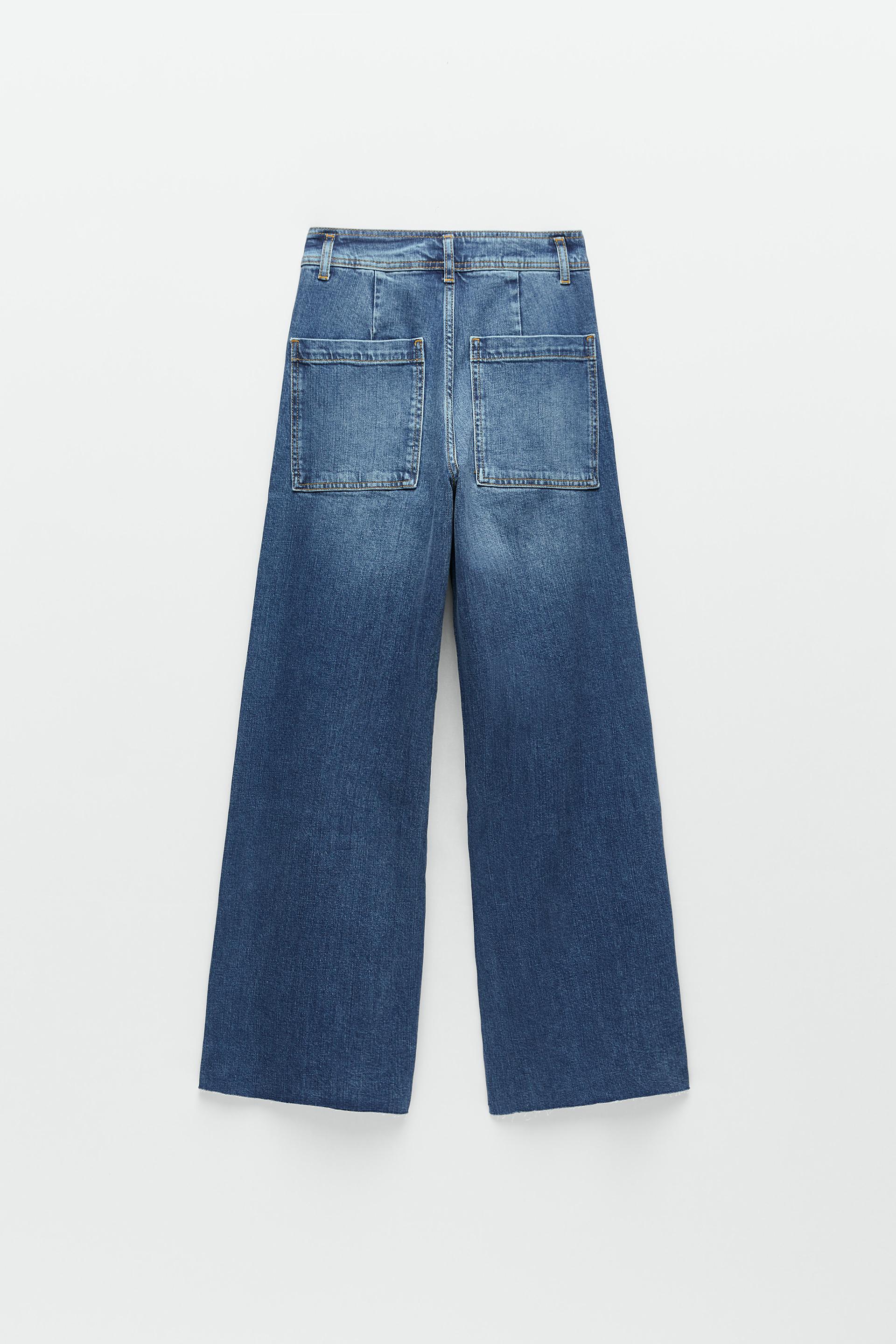 zara marine straight jeans