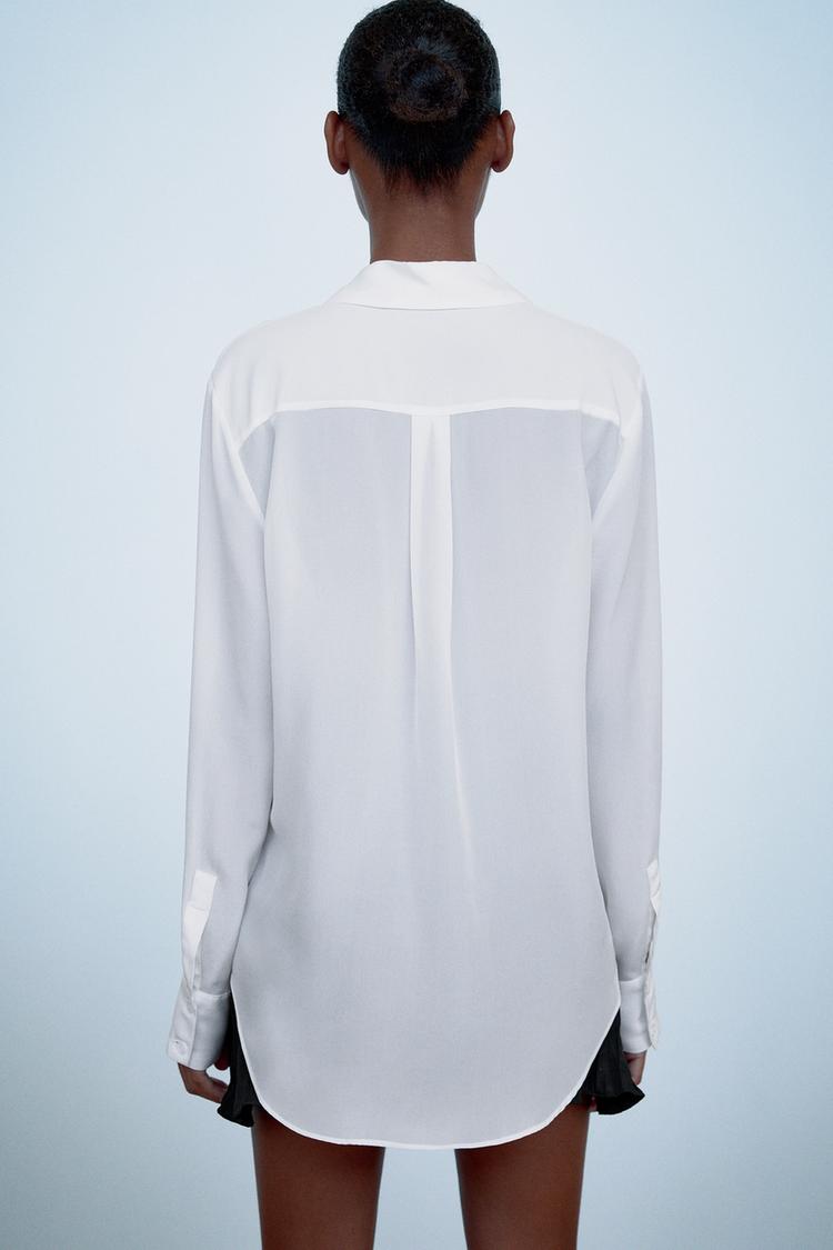 Fliessende Seidenbluse Zara Deutschland Germany