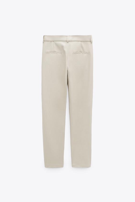 Faux Leather Pants Zara United States Faux Leather Pants Zara United States