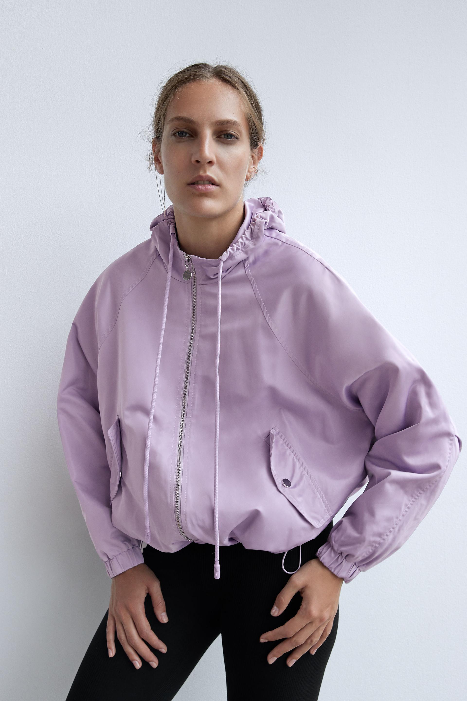 Water Repellent Satin Jacket Zara Malta Water Repellent Satin Jacket Zara Malta