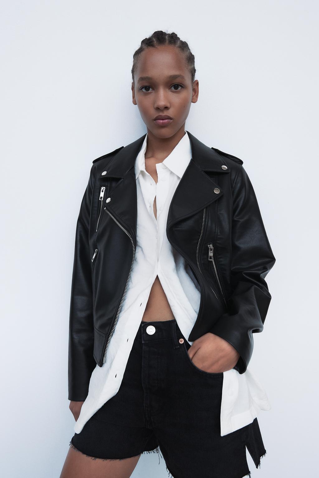 Image 1 of FAUX LEATHER JACKET TRF from Zara