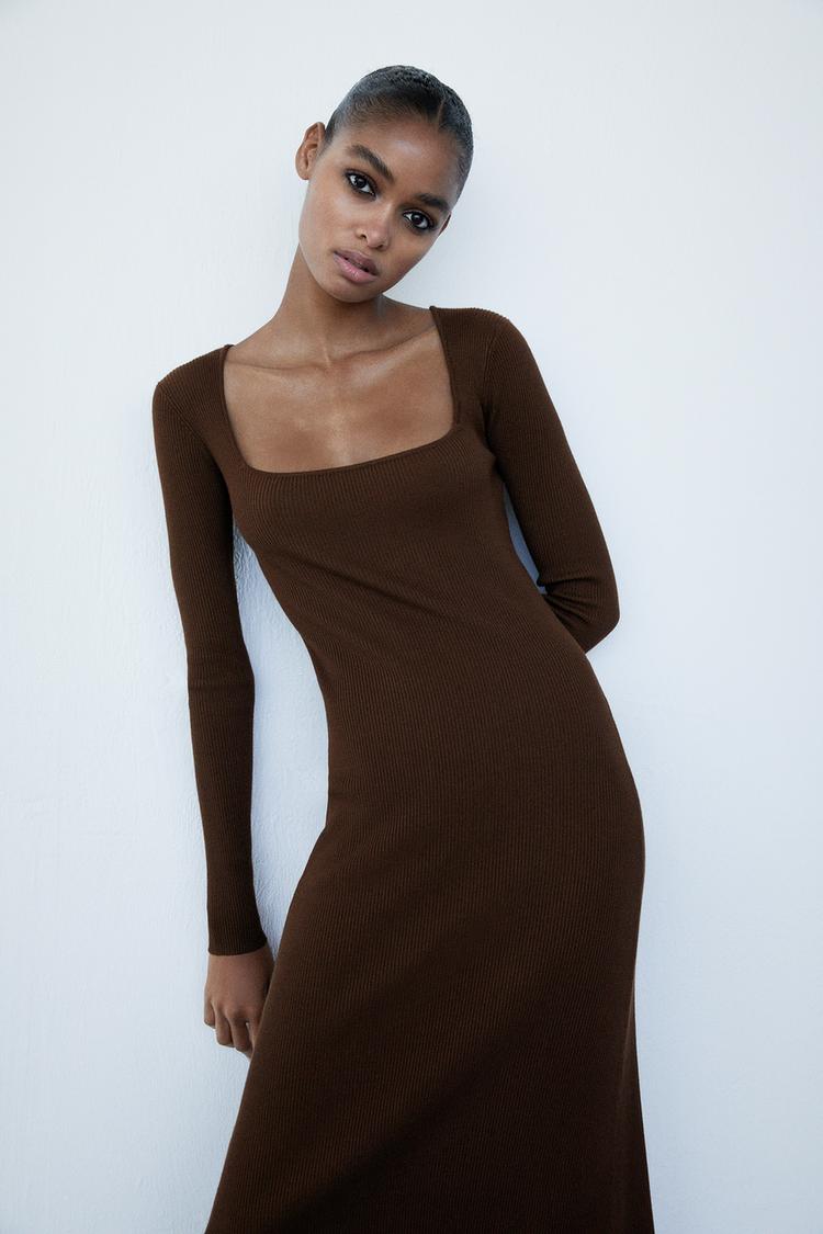 ロング丈ニットワンピース Zara Japan 日本