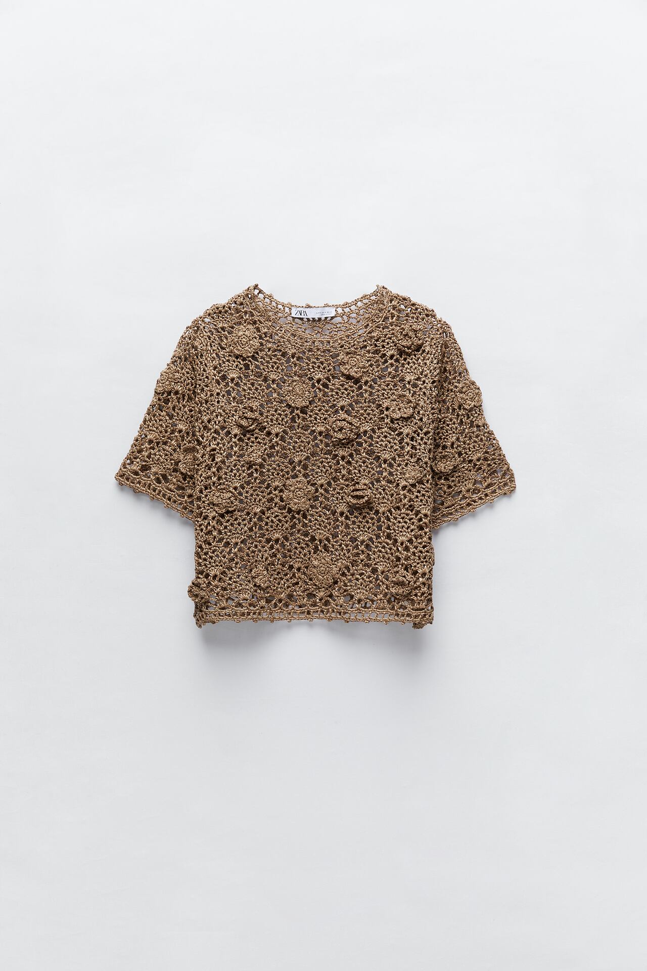 Image 4 of FLORAL KNIT TOP from Zara