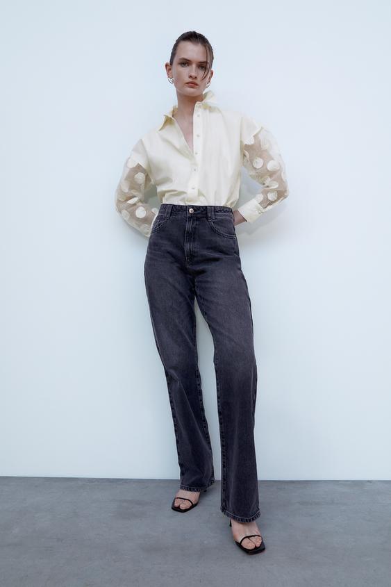 ORGANZA SLEEVE BLOUSE
