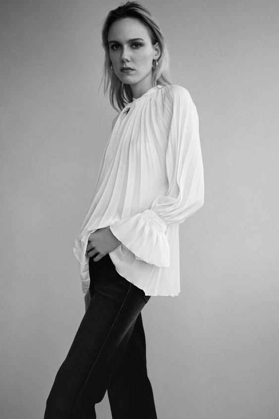 Damen Blusen In Weiss Online Sale Zara Osterreich