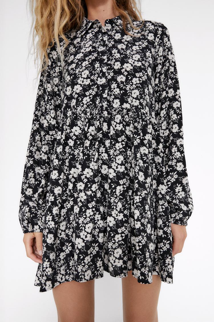 プリント柄ワンピース Zara Japan 日本 プリント柄ワンピース Zara Japan 日本