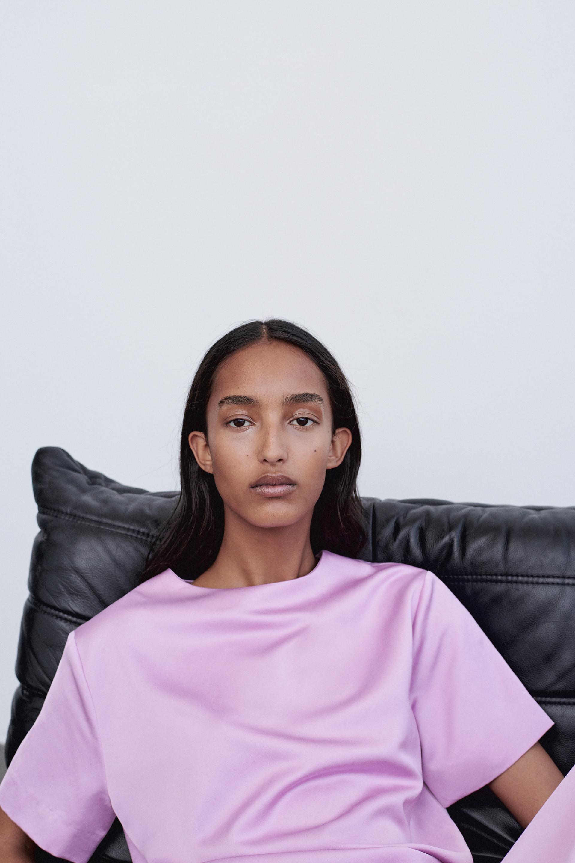 スリットシフトワンピース Zara Japan 日本 スリットシフトワンピース Zara Japan 日本