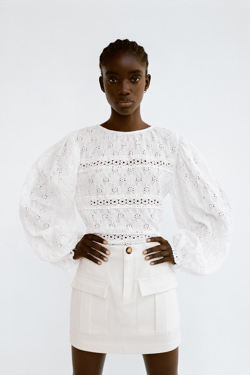 Image 2 of TEXTURED T-SHIRT from Zara