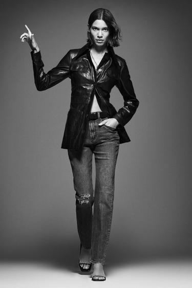 Faux Leather Shirt With Pockets Zara United Kingdom - Black Leather Shirt Zara Faux Leather Shirt With Pockets Zara United Kingdom - Black Leather Shirt Zara