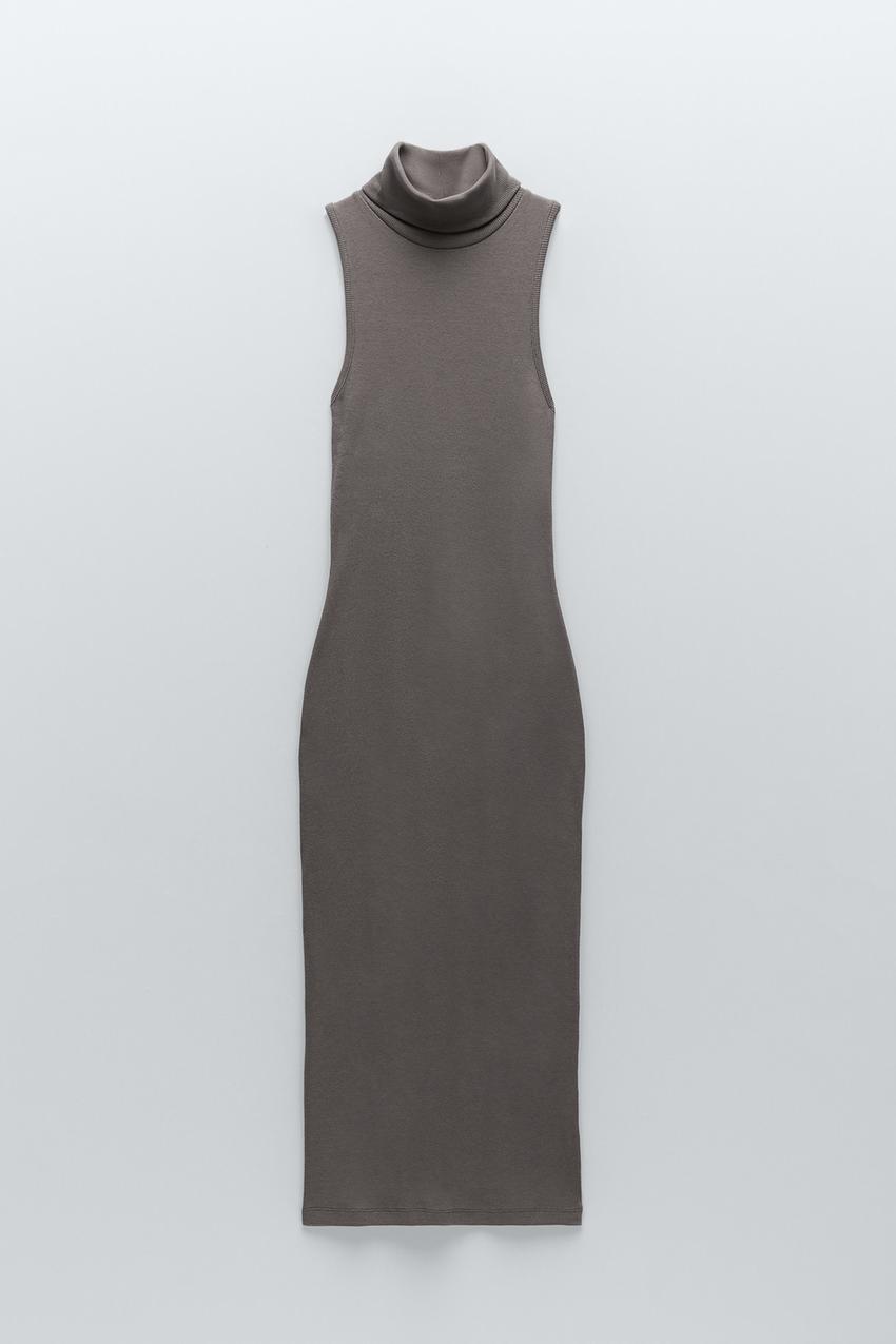 Vestidos de Zara por menos de 10 euros que no encontrarás en otro sitio 4 Moncloa Imagen 1 de VESTIDO CUELLO SUBIDO de Zara