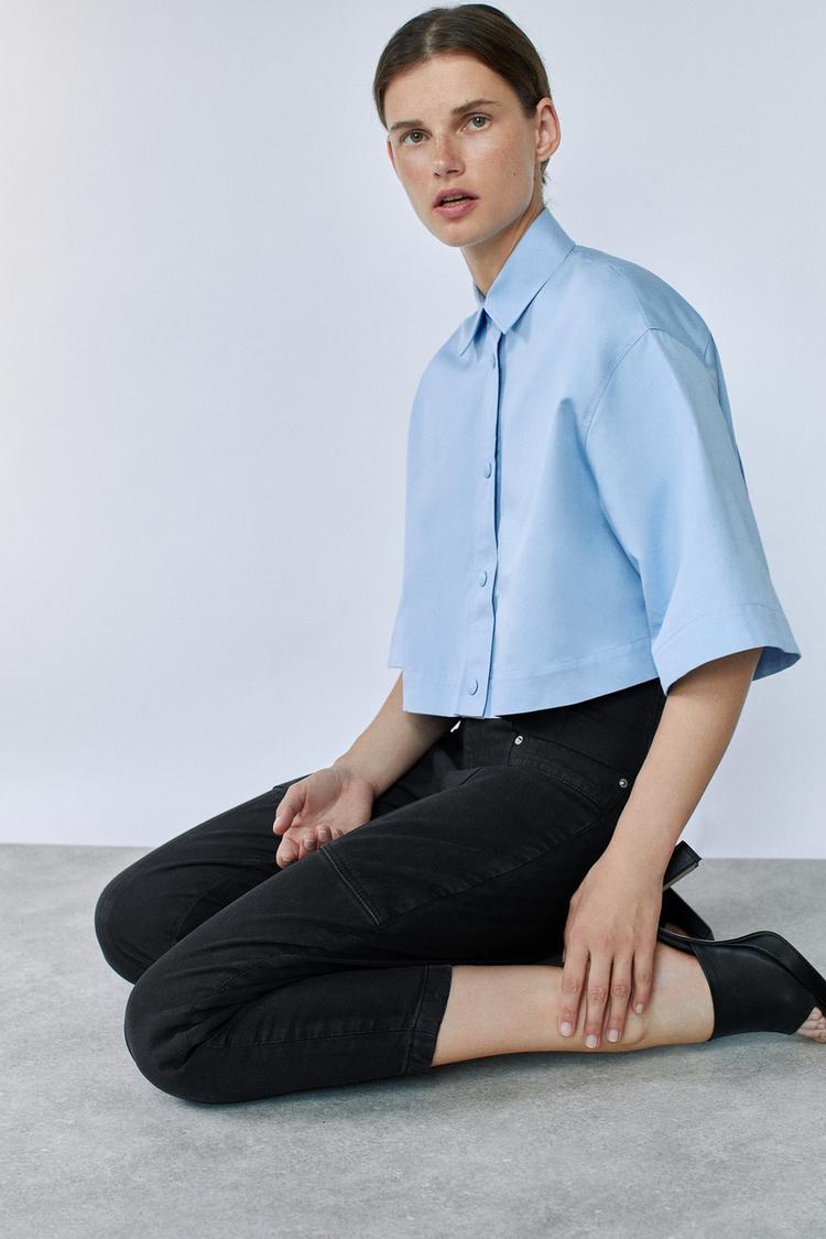 Cropped Hemd Zara Deutschland Germany