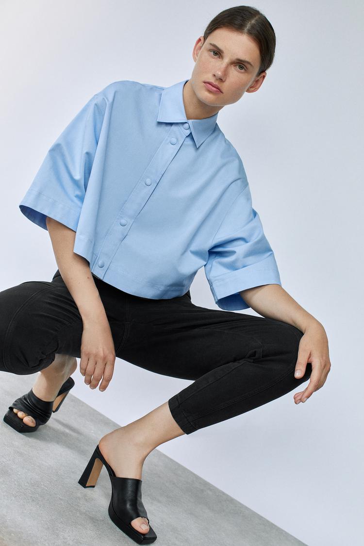 Cropped Hemd Zara Deutschland Germany