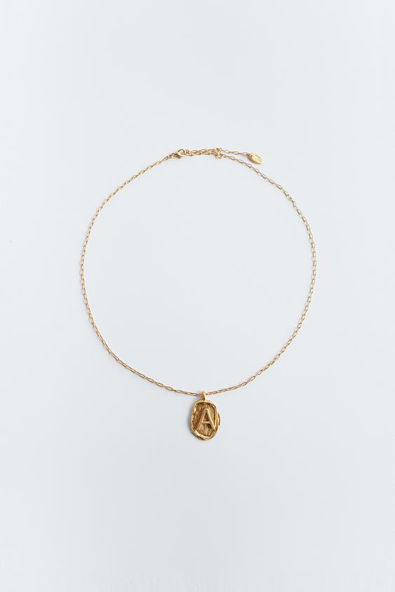 Alphabet Necklace Limited Edition Zara United Kingdom - Alphabet Pendant Jewelry Alphabet Necklace Limited Edition Zara United Kingdom - Alphabet Pendant Jewelry