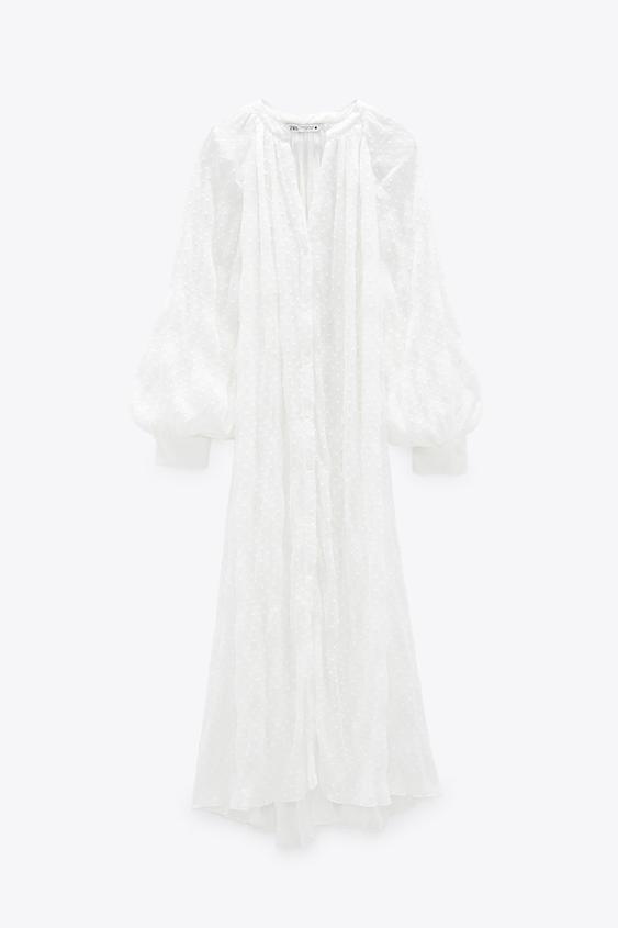 ドット柄メッシュワンピース Zara Japan 日本