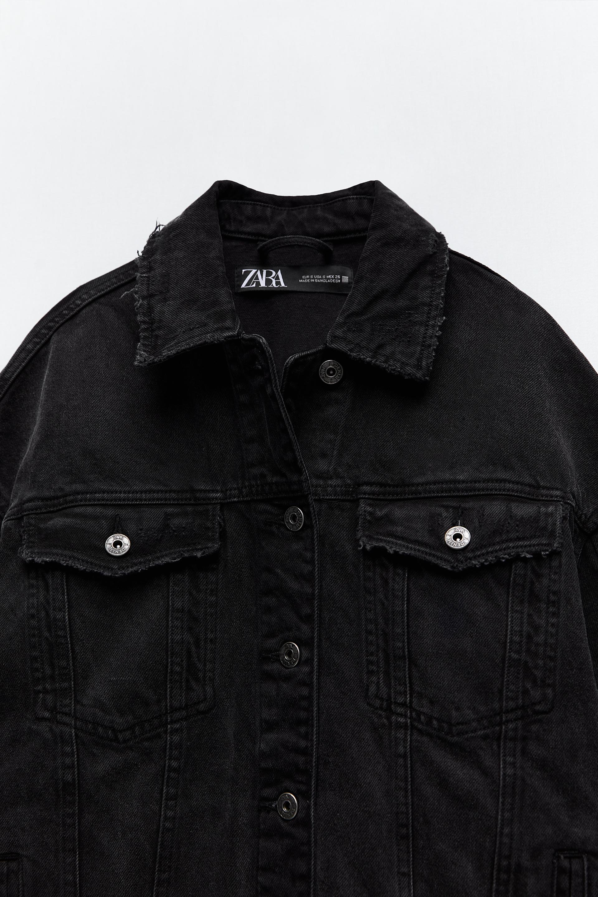 Oversized Denim Jacket Zara United States
